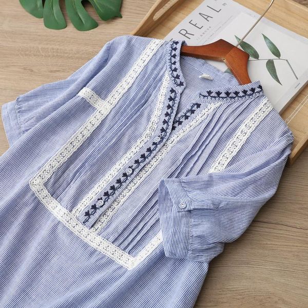 women's blouses & shirts lamtrip unique striped sweet lace stitch half sleeve pleated embroidery cotton shirt blouse 2021 summer, White
women's blouses & shirts lamtrip unique striped sweet lace stitch half sleeve pleated embroidery cotton shirt blouse 2021 summer, White