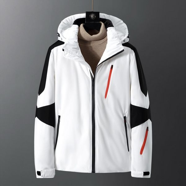 men's winter parka casual loose stylish simplicity hooded color matching thick warm down coat jacket male clothing, Black
men's winter parka casual loose stylish simplicity hooded color matching thick warm down coat jacket male clothing, Black