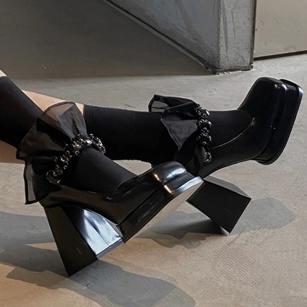dress shoes therainoov woman high-heeled black strass mary jane toe lace high chunky retro patent shoes cv9s
dress shoes therainoov woman high-heeled black strass mary jane toe lace high chunky retro patent shoes cv9s