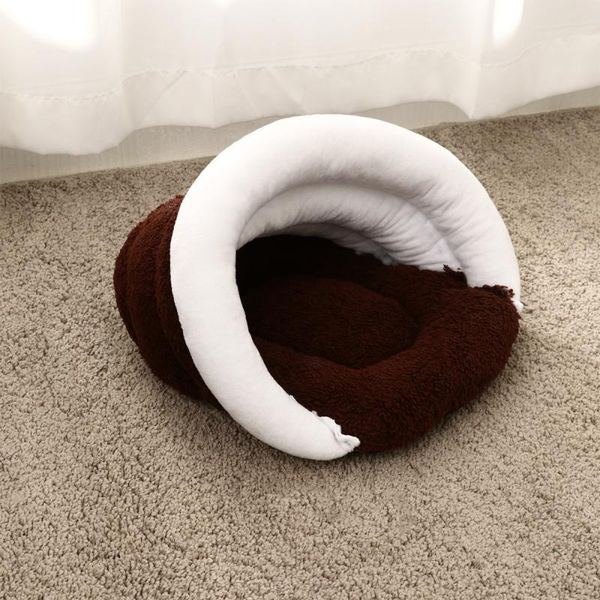 adorable sleep pad winter warm pet nest bed supplies creative cat sleeping (beige, size s, without ear style) kennels & pens
adorable sleep pad winter warm pet nest bed supplies creative cat sleeping (beige, size s, without ear style) kennels & pens