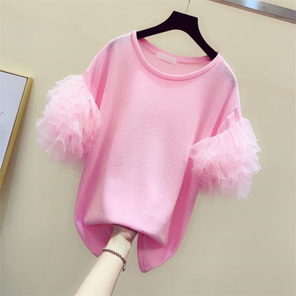 women's o neck mesh short sleeves cotton t-shirt tee summer girls female pullover casual tees a2693 210428, White
women's o neck mesh short sleeves cotton t-shirt tee summer girls female pullover casual tees a2693 210428, White