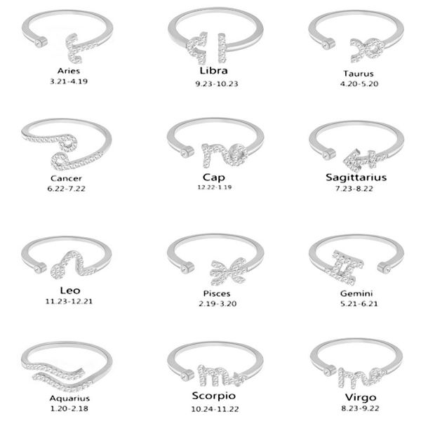cluster rings rinhoo 12 constellation for women minimalist rhinestone adjustable personality birthday friendship jewelry gift, Golden;silver
cluster rings rinhoo 12 constellation for women minimalist rhinestone adjustable personality birthday friendship jewelry gift, Golden;silver