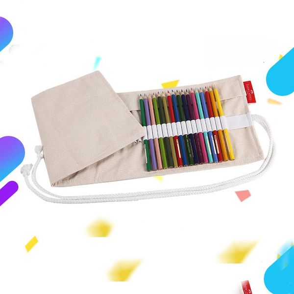 the 64 hole color pencil sketch bag cloth curtain canvas pen bags 
the 64 hole color pencil sketch bag cloth curtain canvas pen bags