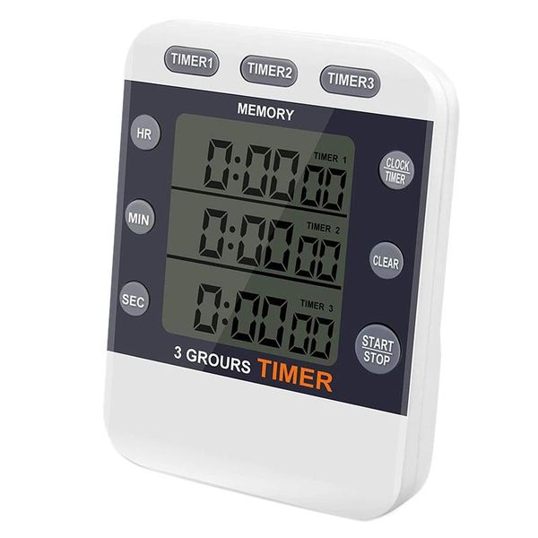 other clocks & accessories digital timer 100 hour triple count down/up clock kitchen cooking with lcd display loud alarm magnet bracket
other clocks & accessories digital timer 100 hour triple count down/up clock kitchen cooking with lcd display loud alarm magnet bracket