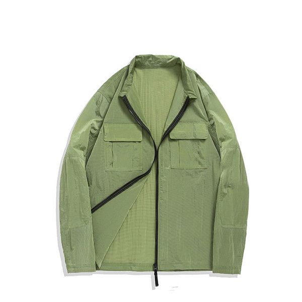 tone metal nylon brand stone men's jackets summer light and thin couple style coat leisure outdoor long sleeve tooling stones outerwear, Black;brown
tone metal nylon brand stone men's jackets summer light and thin couple style coat leisure outdoor long sleeve tooling stones outerwear, Black;brown