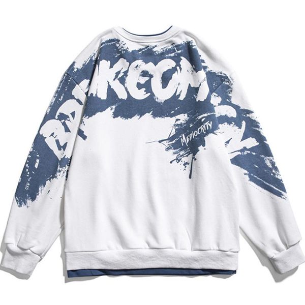 men's hoodies & sweatshirts men oversized sweatshirt letter print pure cotton harajuku vintage lounge clothes fake two solid color pull, Black
men's hoodies & sweatshirts men oversized sweatshirt letter print pure cotton harajuku vintage lounge clothes fake two solid color pull, Black