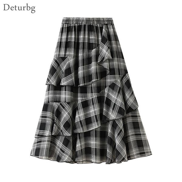 casual dresses women's elegant plaid pattern flounce skirt korean female high waist ruffled black dot midi skirts faldas 2021 summ, Black;gray
casual dresses women's elegant plaid pattern flounce skirt korean female high waist ruffled black dot midi skirts faldas 2021 summ, Black;gray