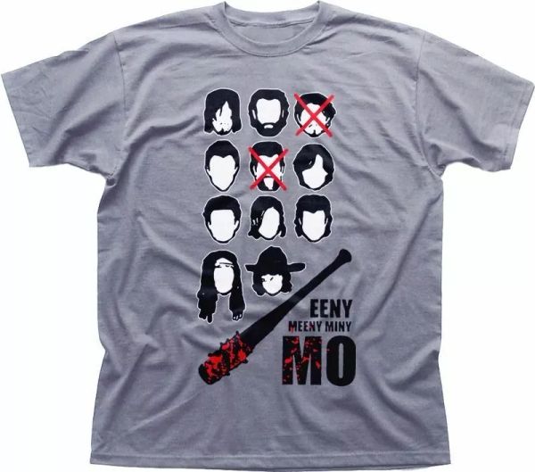 The Walking Dead Negan EENY Meeny Miny MO funny heather grey t-shirt OZ9323, White;black
The Walking Dead Negan EENY Meeny Miny MO funny heather grey t-shirt OZ9323, White;black