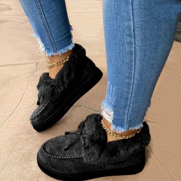 boots nice women's shoes leather wool winter flat woman warm snow ladies fur ankle plus size moccasins footwear, Black
boots nice women's shoes leather wool winter flat woman warm snow ladies fur ankle plus size moccasins footwear, Black