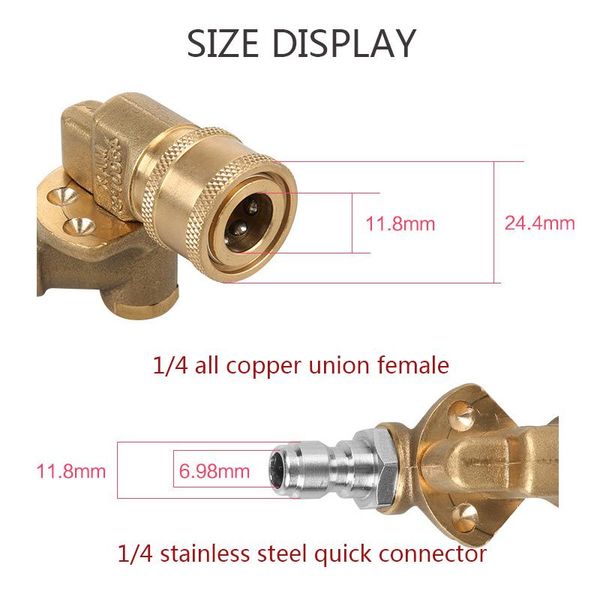 car washer 4500 psi pivoting coupler for pressure nozzle 1/4 inch quick gutter cleaner groove attachment insert rotary joint
car washer 4500 psi pivoting coupler for pressure nozzle 1/4 inch quick gutter cleaner groove attachment insert rotary joint