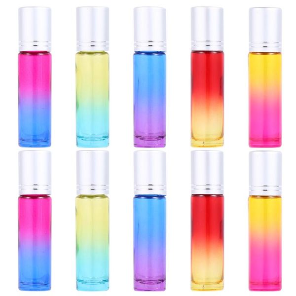 storage bottles & jars 10pcs 10ml color gradient empty bottle portable mini roll-on essential oil subpackaging (rose blue gra
storage bottles & jars 10pcs 10ml color gradient empty bottle portable mini roll-on essential oil subpackaging (rose blue gra