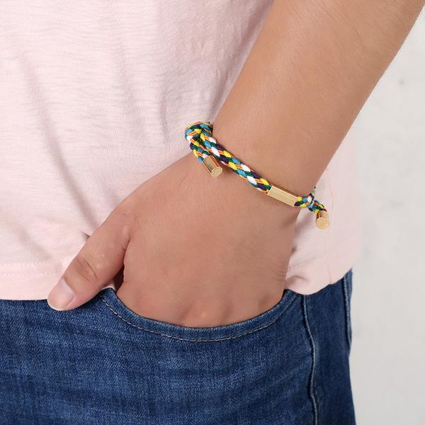 tennis est trendy lucky cotton rope gift for men and women bracelets sunshine beach wristband, Golden;silver
tennis est trendy lucky cotton rope gift for men and women bracelets sunshine beach wristband, Golden;silver