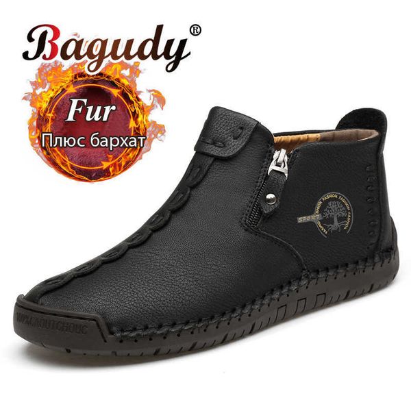 fashion quality leather boot men winter snow plush ankle boots for men's warm black boots ankle work shoes outdoor casual shoes 210619
fashion quality leather boot men winter snow plush ankle boots for men's warm black boots ankle work shoes outdoor casual shoes 210619