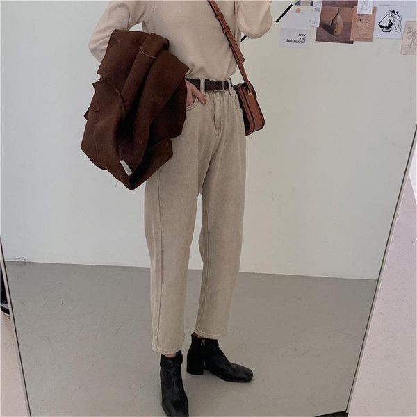 women's jeans hzirip stylish women leisure all-match retro 2021 straight chic slim slender loose high waist casual large size trousers, Blue
women's jeans hzirip stylish women leisure all-match retro 2021 straight chic slim slender loose high waist casual large size trousers, Blue