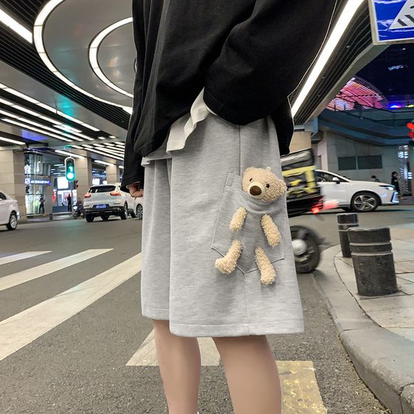 pants fashionable the doll bear decorative sports 2021 casual men's shorts lovers loose trend, Black
pants fashionable the doll bear decorative sports 2021 casual men's shorts lovers loose trend, Black