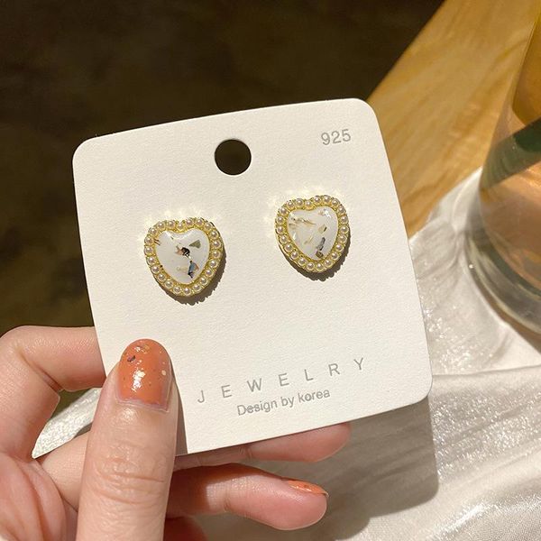 stud french vintage baroque love heart pearl earring for women girls textured fragment gold wedding jewelry pendientes, Golden;silver
stud french vintage baroque love heart pearl earring for women girls textured fragment gold wedding jewelry pendientes, Golden;silver