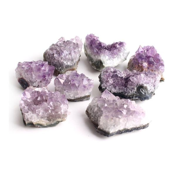 decorative objects & figurines mini natural amethyst crystal cluster geode pendant purple quartz point mineral specimen healing home dec
decorative objects & figurines mini natural amethyst crystal cluster geode pendant purple quartz point mineral specimen healing home dec