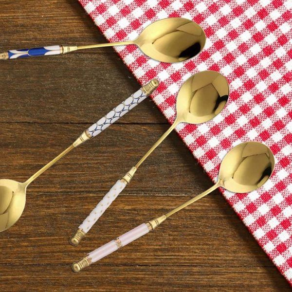 spoons ceramic long handled stainless steel coffee spoon ice cream dessert tea for picnic kitchen accessories #5
spoons ceramic long handled stainless steel coffee spoon ice cream dessert tea for picnic kitchen accessories #5