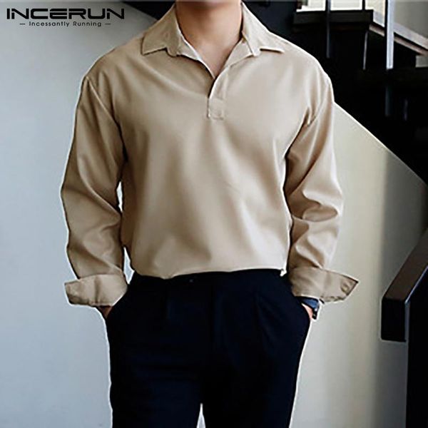 men's casual shirts fashion men shirt brand solid color lapel streetwear long sleeve camisa masculina 2021 leisure clothing s-3xl incer, White;black
men's casual shirts fashion men shirt brand solid color lapel streetwear long sleeve camisa masculina 2021 leisure clothing s-3xl incer, White;black