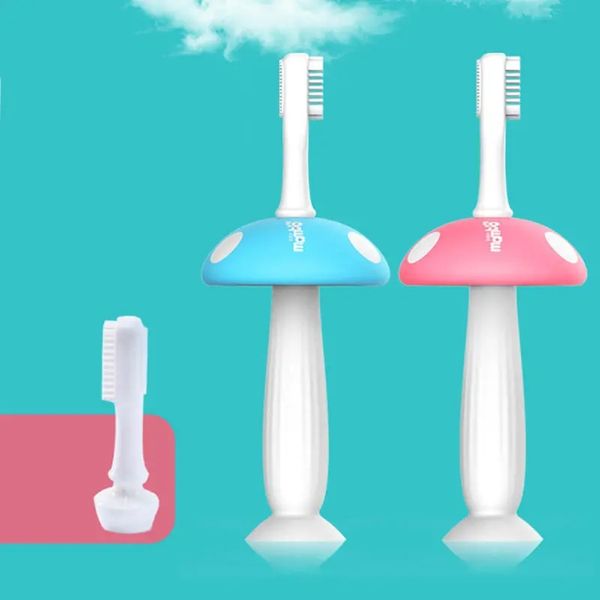 cute kids baby mushroom shape infant soft silicone finger toothbrush teeth massager brush - yellow
cute kids baby mushroom shape infant soft silicone finger toothbrush teeth massager brush - yellow