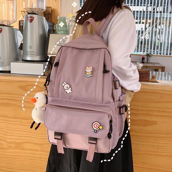 backpack hocodo cute lady women anti-theft fashion multi-pocket school bags for teenage girls solid color lapbag
backpack hocodo cute lady women anti-theft fashion multi-pocket school bags for teenage girls solid color lapbag