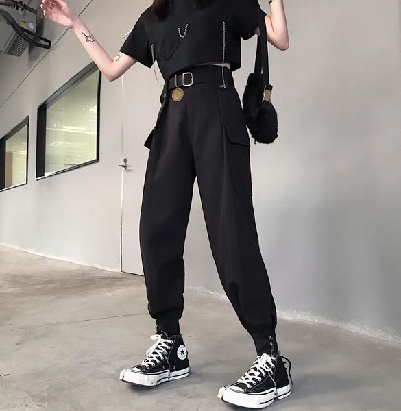 women's pants & capris 2021 summer black women loose casual straight high waist was thin beam feet harlan street hip hop, Black;white
women's pants & capris 2021 summer black women loose casual straight high waist was thin beam feet harlan street hip hop, Black;white