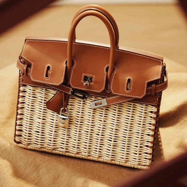 genuine leather high-quality luxury birkin rattan bag 2021 new holiday large-capacity handbags fashion beach straw baglksc
genuine leather high-quality luxury birkin rattan bag 2021 new holiday large-capacity handbags fashion beach straw baglksc