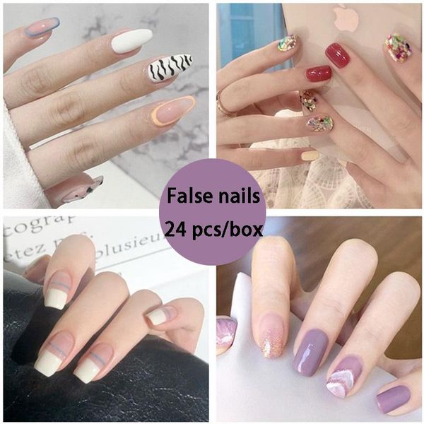 nail art kits fake nails tips press on false with designs set full cover artificial short packaging patch diy manicure tool
nail art kits fake nails tips press on false with designs set full cover artificial short packaging patch diy manicure tool
