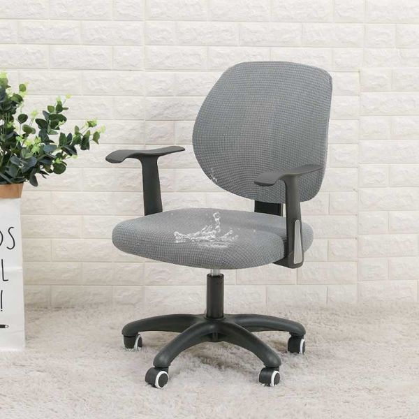 split chair cover waterproof jacquard office home armchair covers