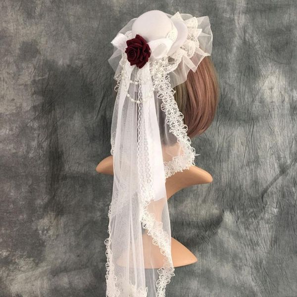 stingy brim hats sweet retro lolita headpiece mini lace hat with mesh veil rose flower ribbon bowknot headdress fascinators hairpin au31, Blue;gray
stingy brim hats sweet retro lolita headpiece mini lace hat with mesh veil rose flower ribbon bowknot headdress fascinators hairpin au31, Blue;gray