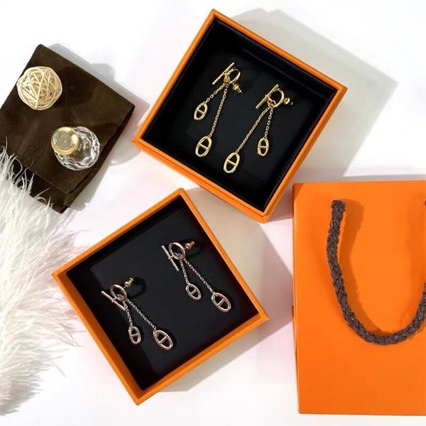 pig nose stud fashion brand three ring titanium steel earrings 18k gold rose silver pendant earrings suitable for couple gift, Golden;silver
pig nose stud fashion brand three ring titanium steel earrings 18k gold rose silver pendant earrings suitable for couple gift, Golden;silver