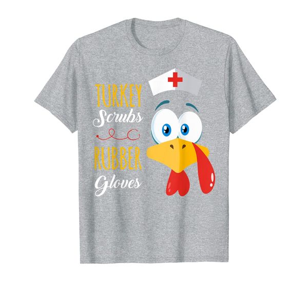 turkey scrubs rubber gloves rn cna nursing thanksgiving gift t-shirt, White;black
turkey scrubs rubber gloves rn cna nursing thanksgiving gift t-shirt, White;black