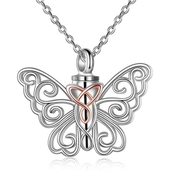 pendant necklaces type butterfly shape fillabled ashes cremation keepsake urn necklace memorial jewelry, Silver
pendant necklaces type butterfly shape fillabled ashes cremation keepsake urn necklace memorial jewelry, Silver