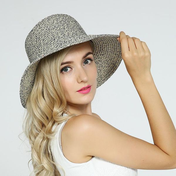 lady bowknot straw hat summer sunscreen leisure cap wide brim students fresh raffia shading sun foldable b-7754 hats, Blue;gray
lady bowknot straw hat summer sunscreen leisure cap wide brim students fresh raffia shading sun foldable b-7754 hats, Blue;gray