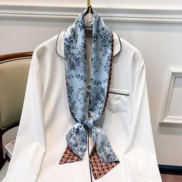 scarves 2021 twill silk scarf for women design print feeling hair foulard female office neckerchief lady bandana hijab shawl wraps, Blue;gray
scarves 2021 twill silk scarf for women design print feeling hair foulard female office neckerchief lady bandana hijab shawl wraps, Blue;gray
