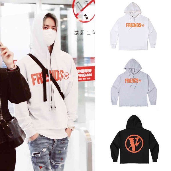 long 2021 brand v hoodie wang yibo's same friends fujiwara limited sweater bf style edison chen hem destruction, Black
long 2021 brand v hoodie wang yibo's same friends fujiwara limited sweater bf style edison chen hem destruction, Black