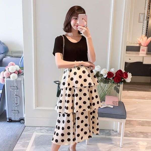 maternity dresses 1152# 2021 summer korean fashion dot printed chiffon patchwork dress elegant a line slim clothes for pregnant women, White
maternity dresses 1152# 2021 summer korean fashion dot printed chiffon patchwork dress elegant a line slim clothes for pregnant women, White