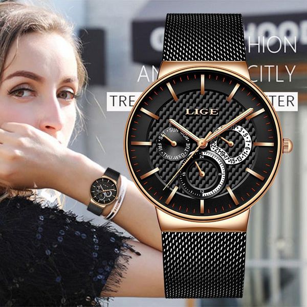 wristwatches lige women fashion watch creative lady casual watches stainless steel mesh band stylish desgin luxury quartz for, Slivery;brown
wristwatches lige women fashion watch creative lady casual watches stainless steel mesh band stylish desgin luxury quartz for, Slivery;brown