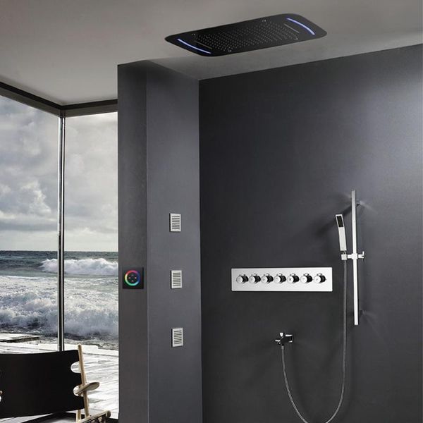 thermostatic mixer valve touch panel led rain shower head waterfall bathroom shower set 71x43cm big misty showerhead massage spa
thermostatic mixer valve touch panel led rain shower head waterfall bathroom shower set 71x43cm big misty showerhead massage spa