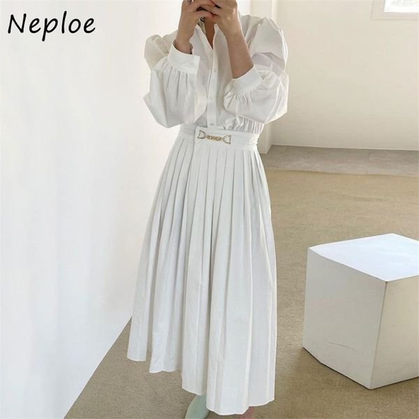 turn down collar long sleeve single breast dress women high waist hip a line pleat vestidos spring solid robe 210422, Black;gray
turn down collar long sleeve single breast dress women high waist hip a line pleat vestidos spring solid robe 210422, Black;gray