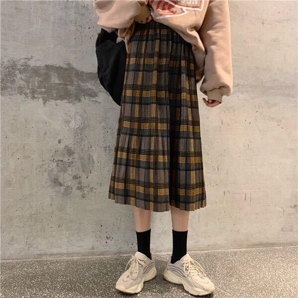 skirts plaid pleated skirt for women autumn and winter high waist woman faldas jupe, Black
skirts plaid pleated skirt for women autumn and winter high waist woman faldas jupe, Black