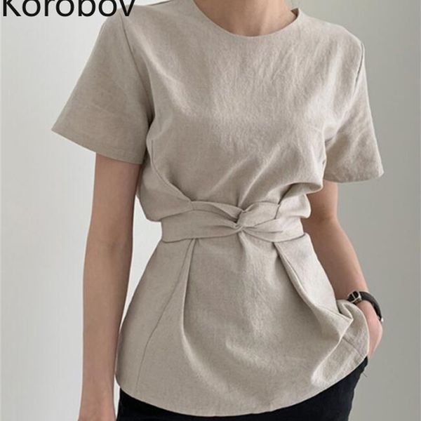 korobov korean o neck short sleeve women blouses office lady elegant female shirts solid sweet tie bow slim blusas mujer 210430, White
korobov korean o neck short sleeve women blouses office lady elegant female shirts solid sweet tie bow slim blusas mujer 210430, White
