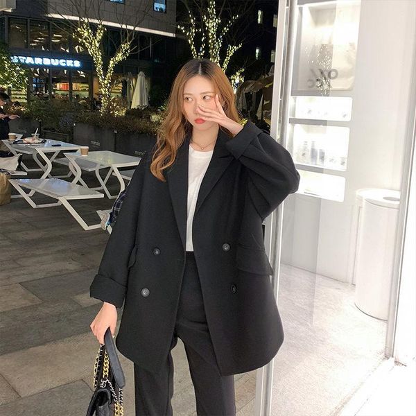 women's suits & blazers spring autumn women jacket office ladies korean elegant 2021 orange yellow casual loose single breasted female, White;black
women's suits & blazers spring autumn women jacket office ladies korean elegant 2021 orange yellow casual loose single breasted female, White;black