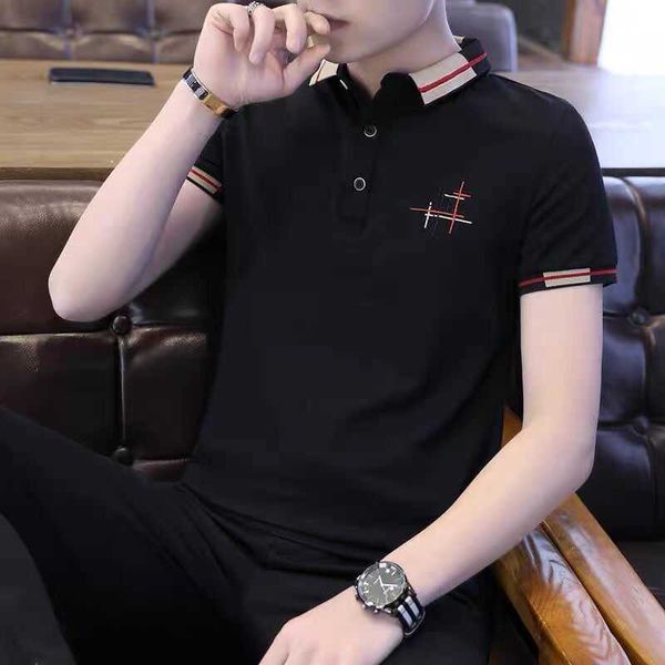 men's t-shirts cotton short sleeve t-shirt summer lapels polo shirt korean slim fit men clothing white tees breathabl, White;black
men's t-shirts cotton short sleeve t-shirt summer lapels polo shirt korean slim fit men clothing white tees breathabl, White;black