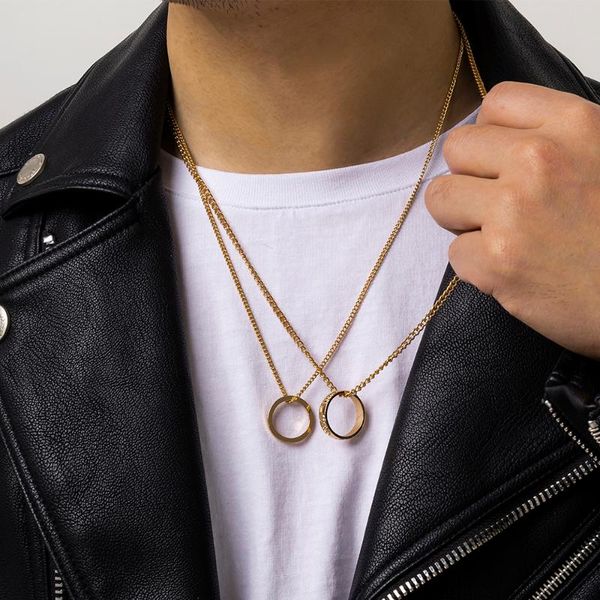 pendant necklaces lacteo vintage double circle necklace for women 2021 fashion trendy multi layer chain choker jewelry party, Silver
pendant necklaces lacteo vintage double circle necklace for women 2021 fashion trendy multi layer chain choker jewelry party, Silver