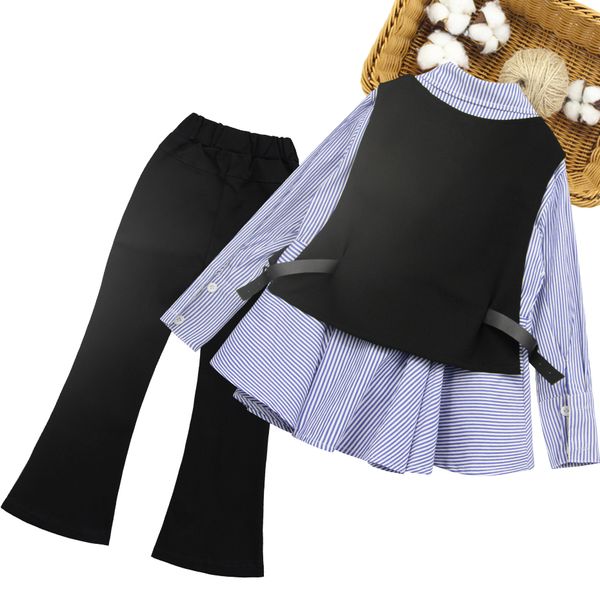 children clothes striped girls school clothing vest + blouse + pants kids clothes girls spring autumn tracksuits for children, White
children clothes striped girls school clothing vest + blouse + pants kids clothes girls spring autumn tracksuits for children, White