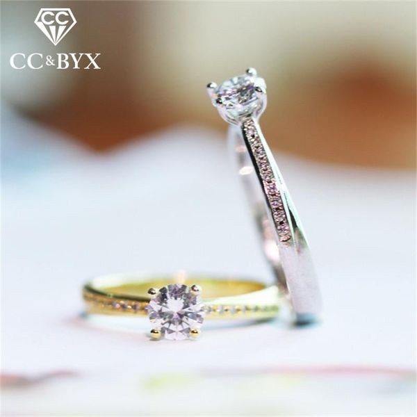 cluster rings simple silver rings-for-women s925 classic cubic zirconia four claw wedding ring bridal engagement party gift bijoux 1433, Golden;silver
cluster rings simple silver rings-for-women s925 classic cubic zirconia four claw wedding ring bridal engagement party gift bijoux 1433, Golden;silver