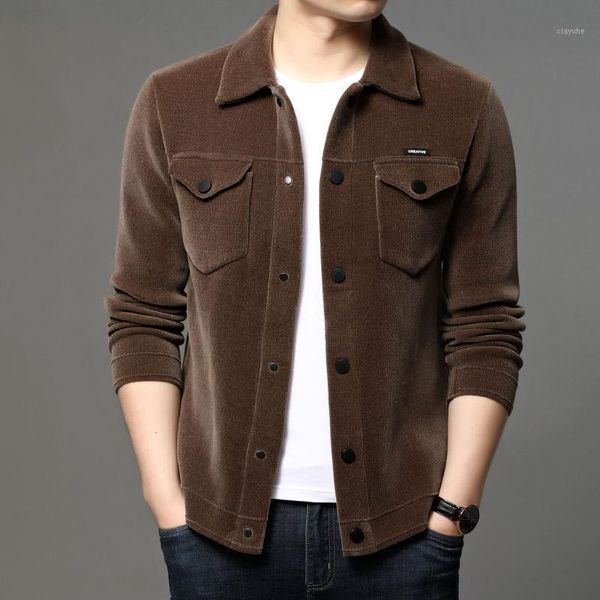 men's jackets spring autumn knitted sweater coat solid single breasted turn-down collar c4, Black;brown
men's jackets spring autumn knitted sweater coat solid single breasted turn-down collar c4, Black;brown