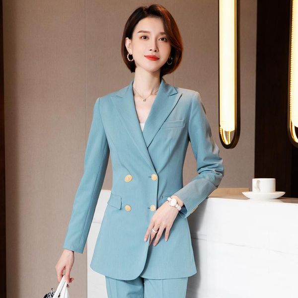 women's two piece pants fabric formal uniform designs pantsuits autumn winter women professional office ladies ol styles busine, White
women's two piece pants fabric formal uniform designs pantsuits autumn winter women professional office ladies ol styles busine, White
