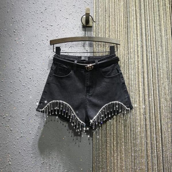 blue denim shorts for women 2021 spring summer clothing high waist diamond tassels wide-leg jean women's, White;black
blue denim shorts for women 2021 spring summer clothing high waist diamond tassels wide-leg jean women's, White;black